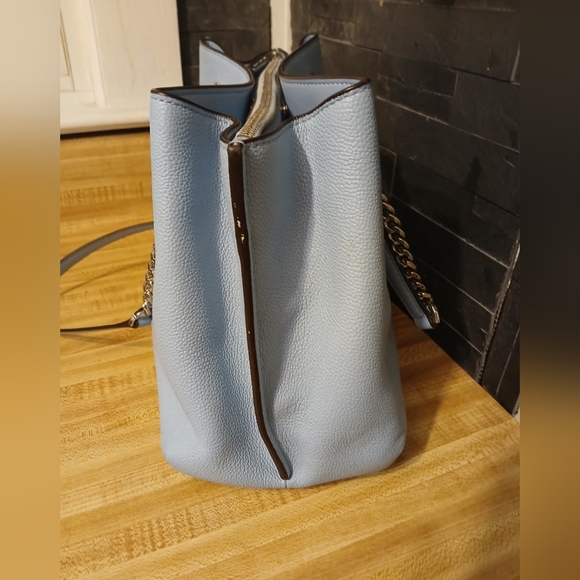 Michael Kors EUC Baby Blue Chain Satchel Bag - Picture 6 of 14